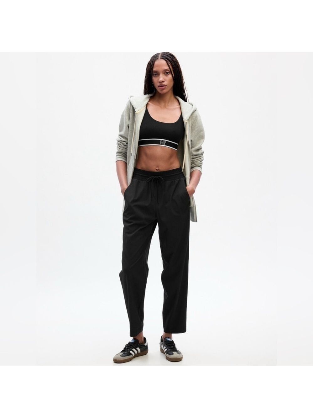GAP Black Commuter Joggers with Drawstring Waist